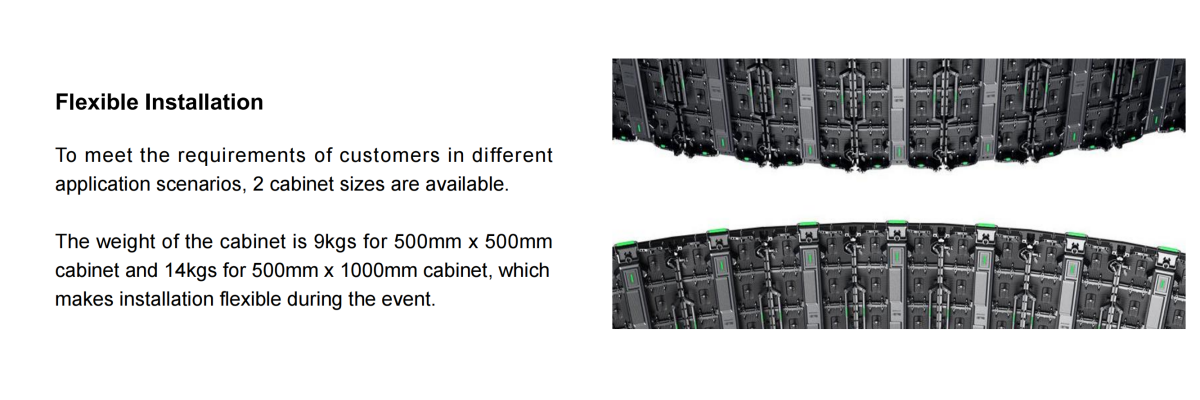 outdoor rental LED display